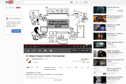 Smart Volume Control - animované promo video