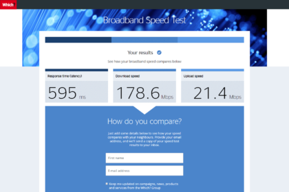 Which.co.uk (Speedtest) - test rychlosti připojení k internetu